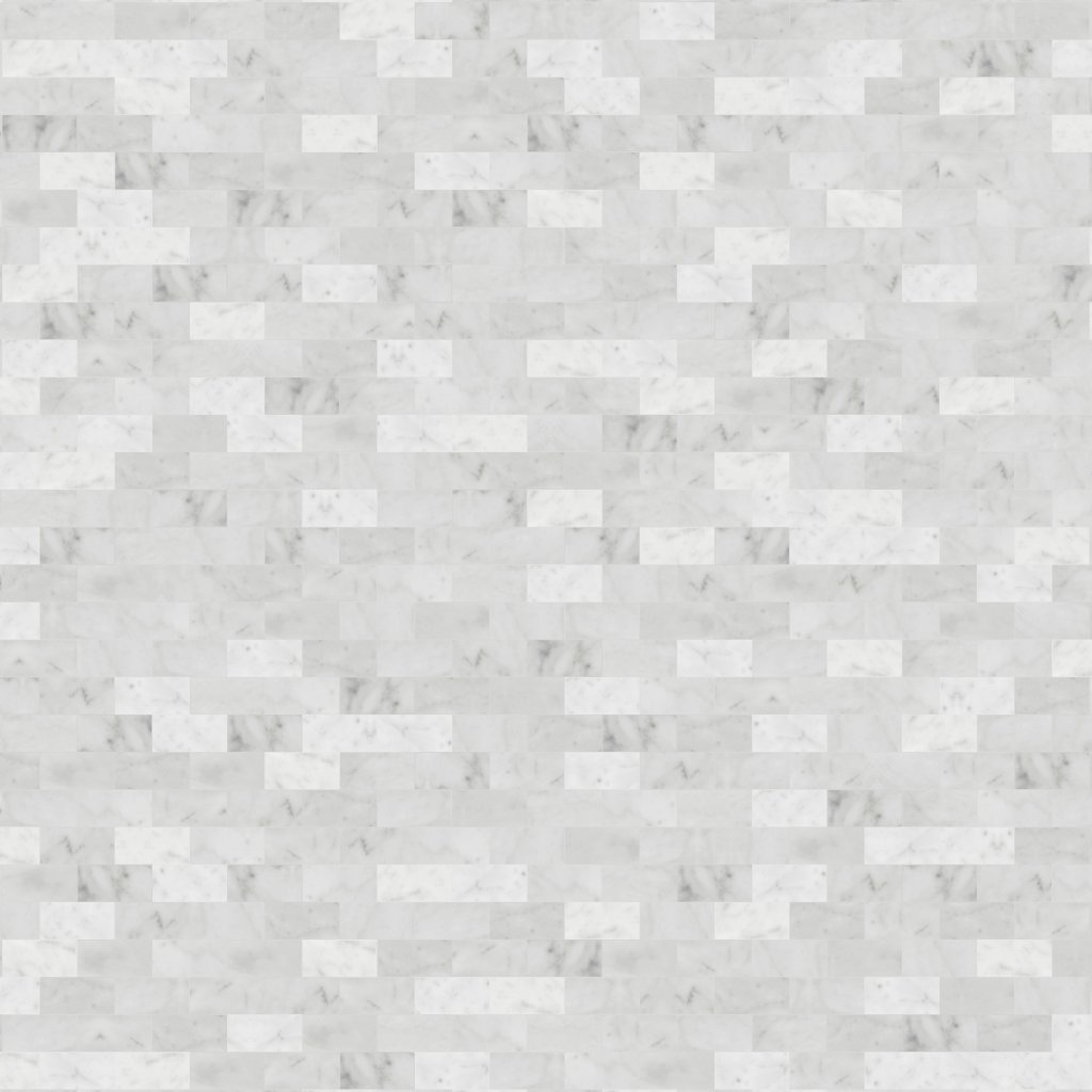 Shaw Floors CHATEAU 2X4 BEVELED EDGE MOSAIC - Bianco Carrara