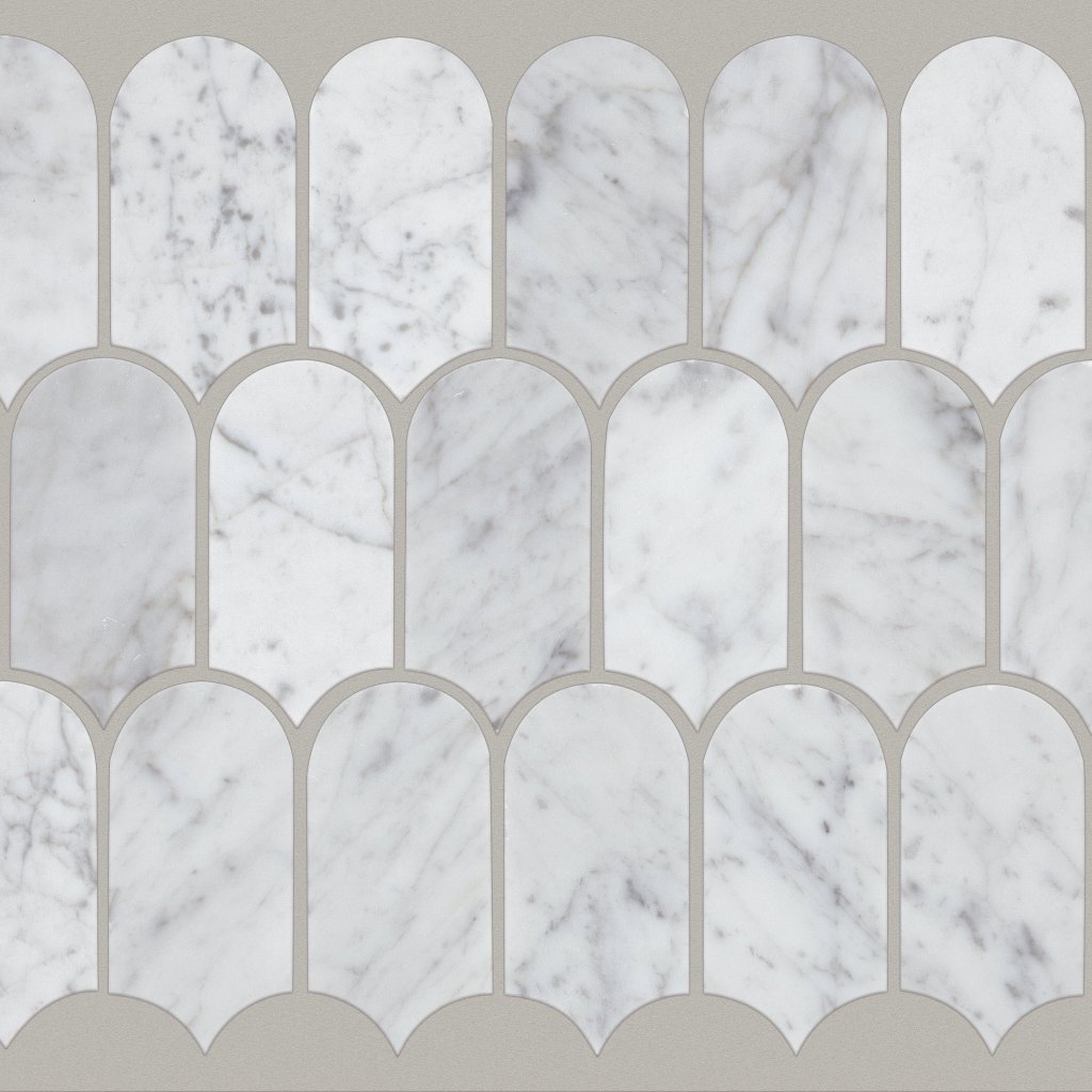 Shaw Floors CHATEAU CATHEDRAL MOSAIC - Bianco Carrara