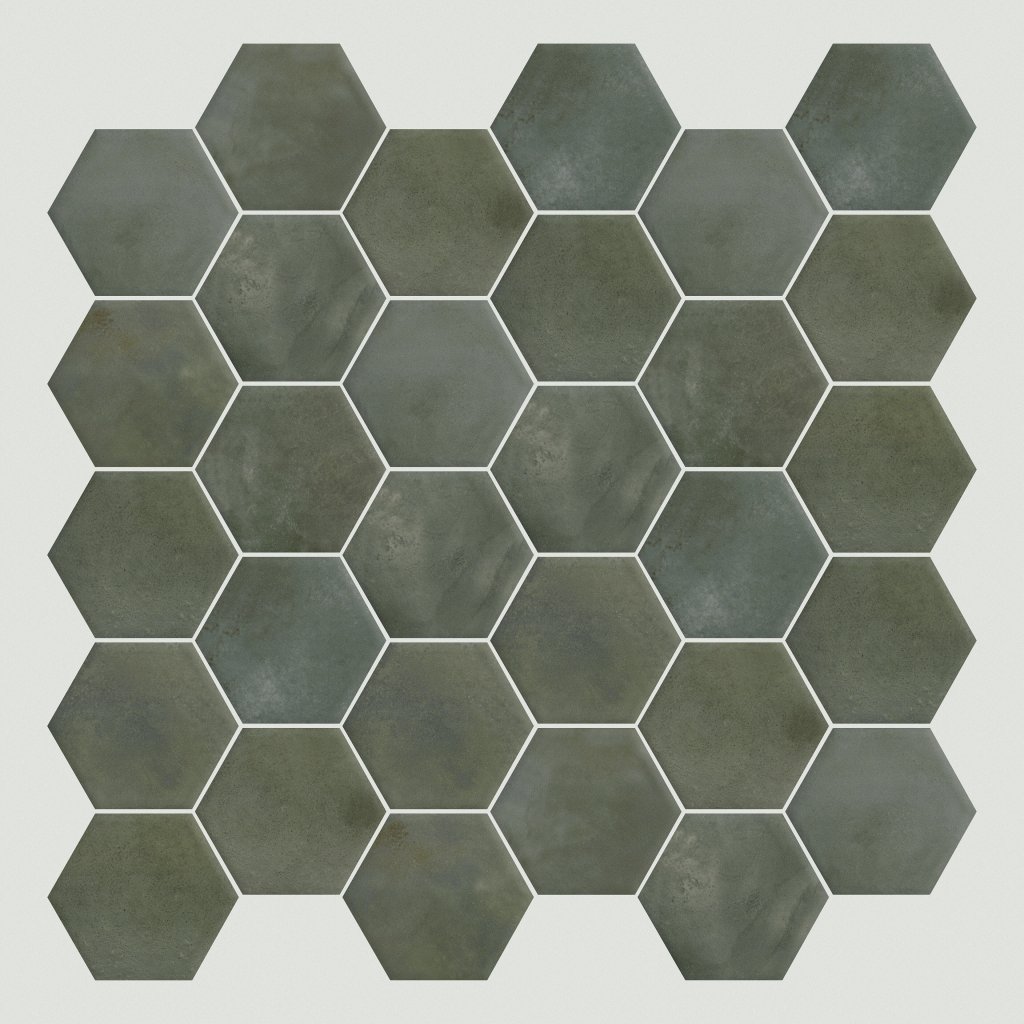 Shaw Floors KALEIDOSCOPE 6X7 HEX - Verdant