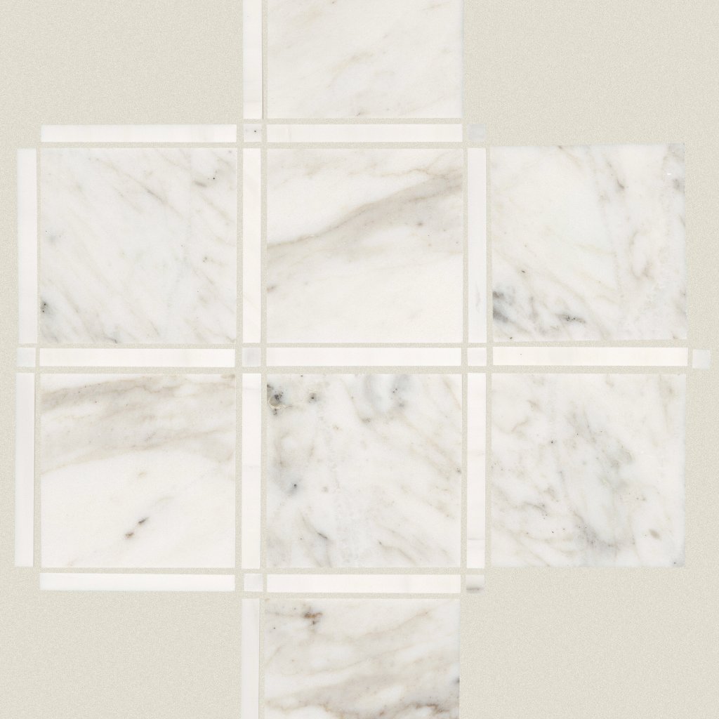 Shaw Floors Boca Lattice Mosaic - Calacatta
