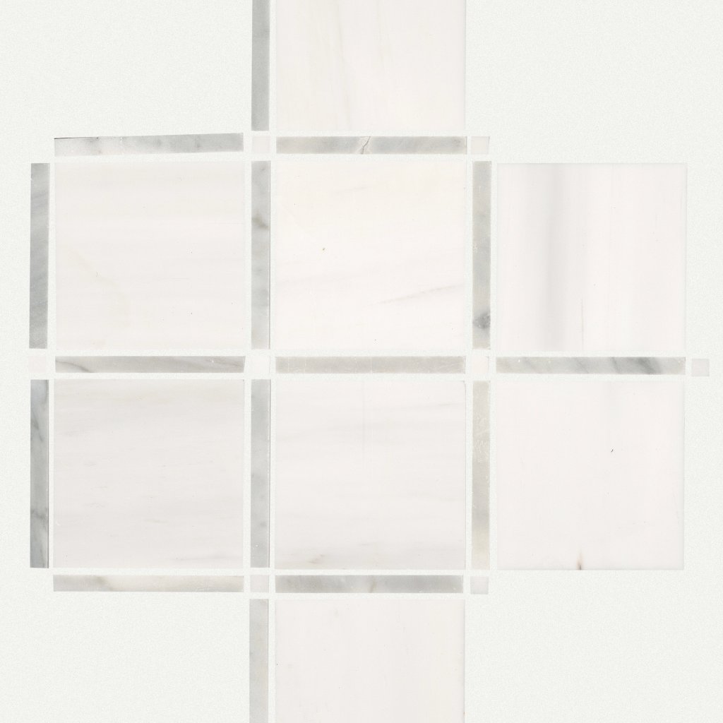 Shaw Floors Boca Lattice Mosaic - White Dolomite