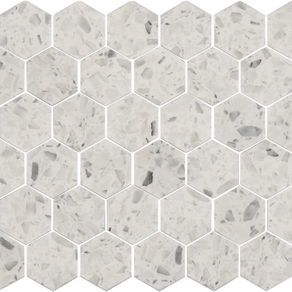 Shaw Floors LUXE MODERNE 2" HEX MOS - Streamline White