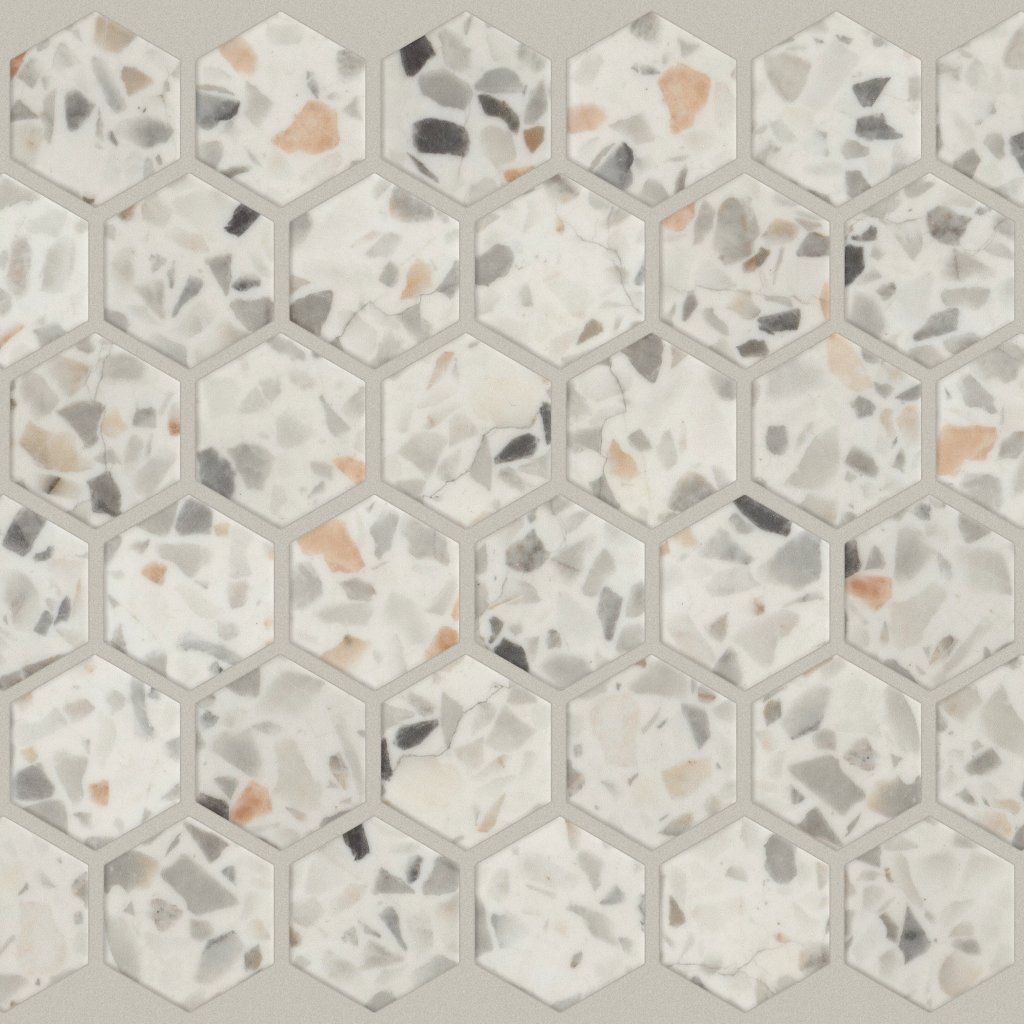 Shaw Floors LUXE MODERNE 2" HEX MOS - Hollywood Mix
