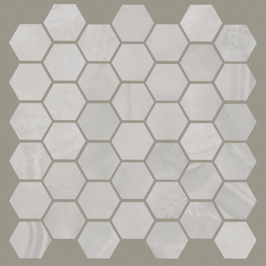 Shaw Floors Prime Aura Hex Mosaic Matte - Onyx Crystallo