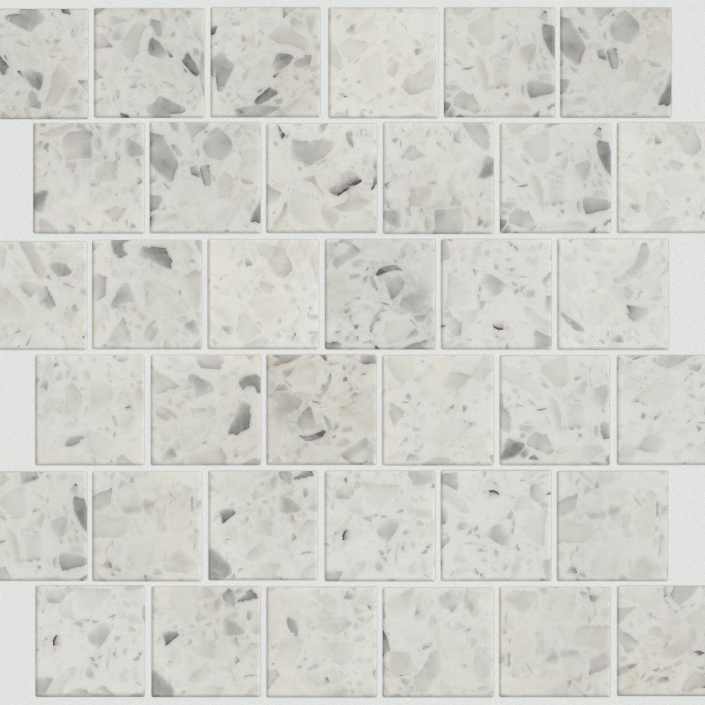 Shaw Floors LUXE MODERNE 2"SQ MOS - Streamline White