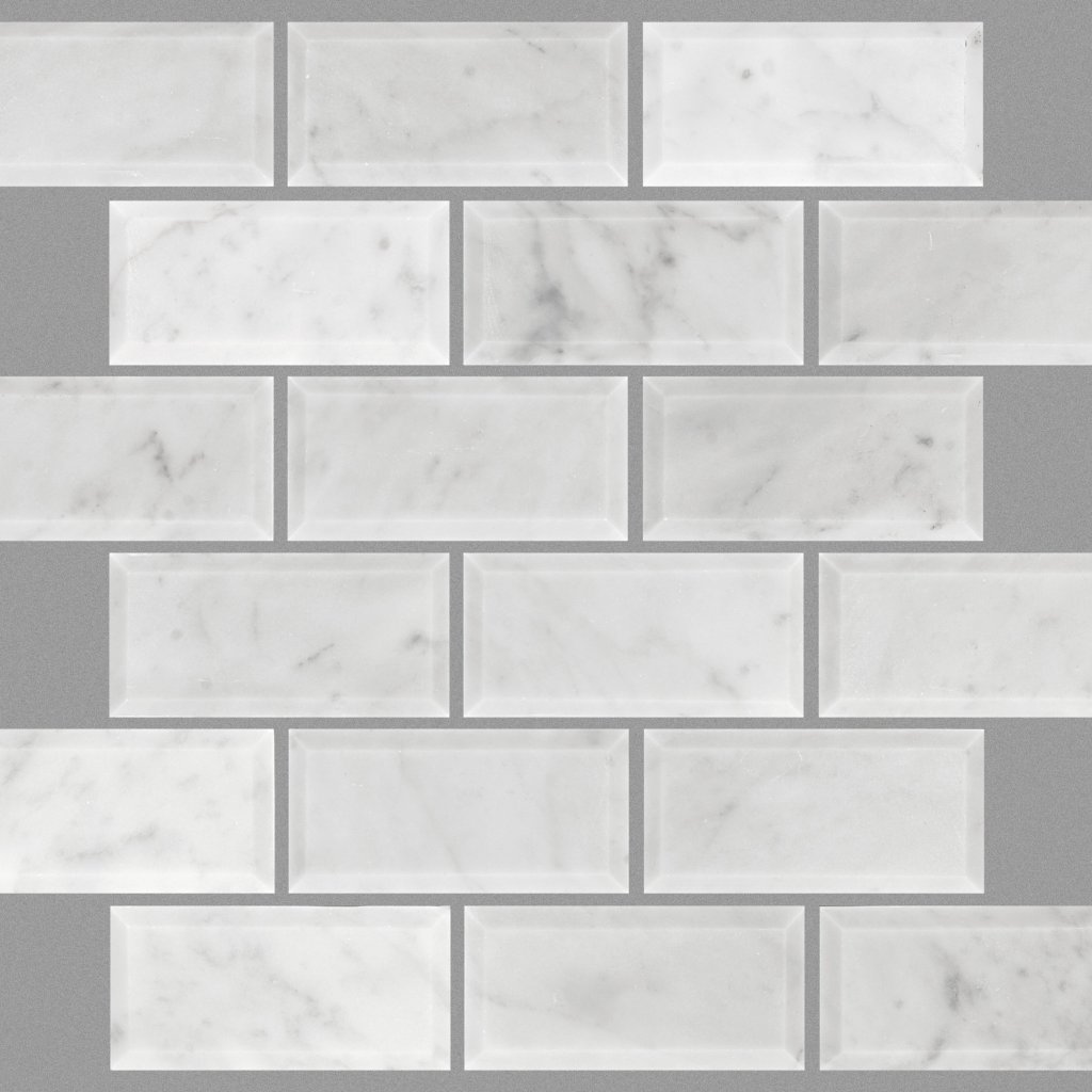 Shaw Floors PEARL 2X4 BEVELED EDGE - Bianco Carrara
