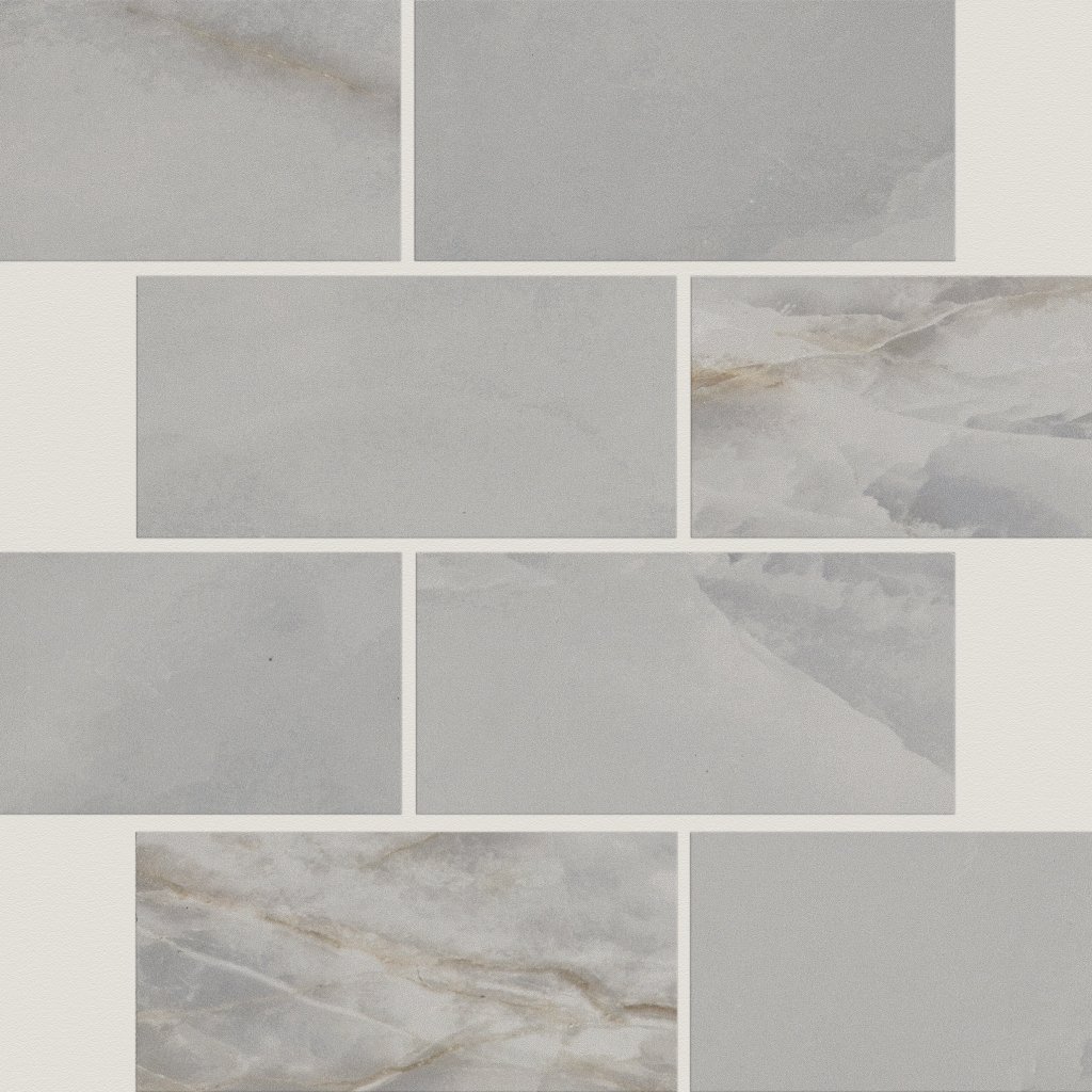 Shaw Floors GEMSTONE BRICK MOSAIC POLISHED - Dark Grey
