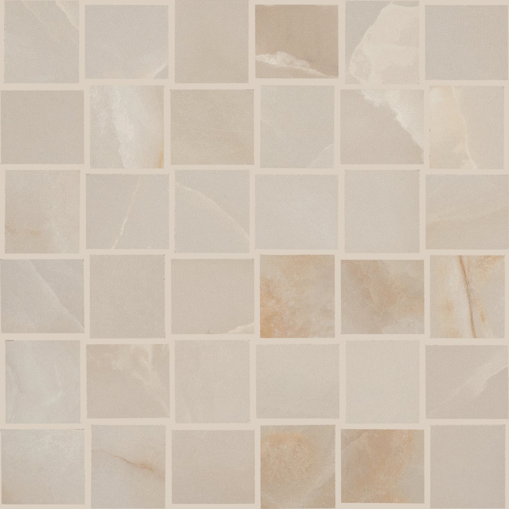 Shaw Floors Gemstone Basketweave Mosaic Matte - Beige