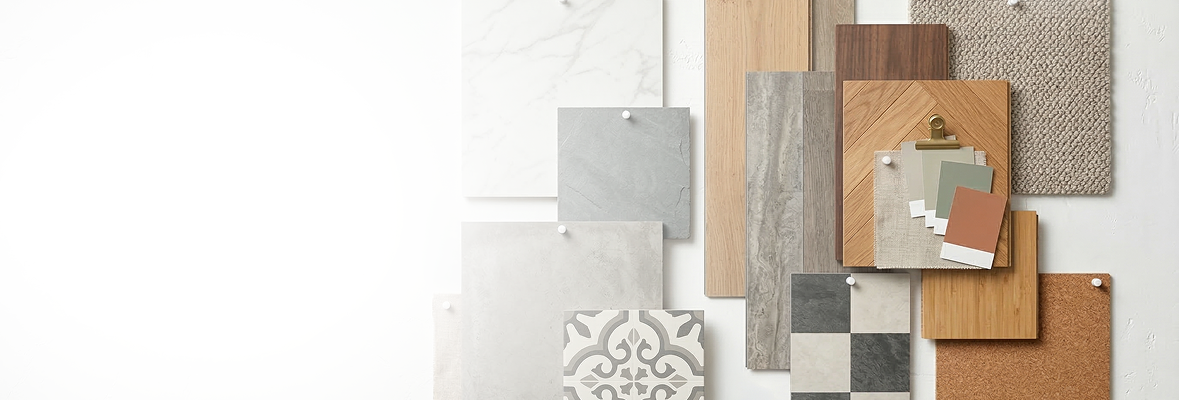 Materials for flooring samples to start your flooring project
