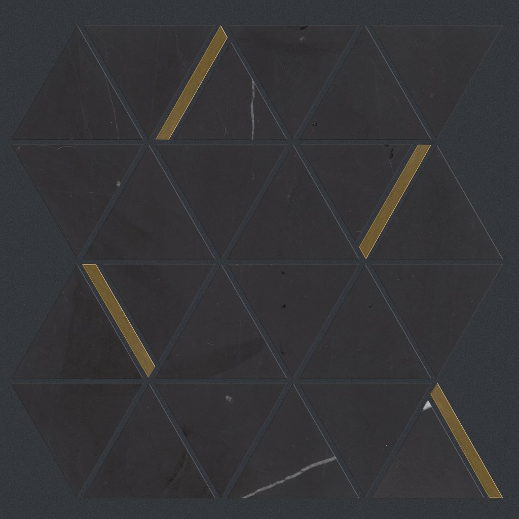 Shaw Floors ZARINA TRIANGLE MO - Nero Marquina
