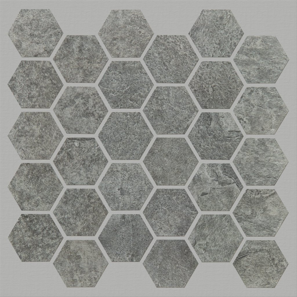 Shaw Floors CROWN HEX MOSAIC - Smoke