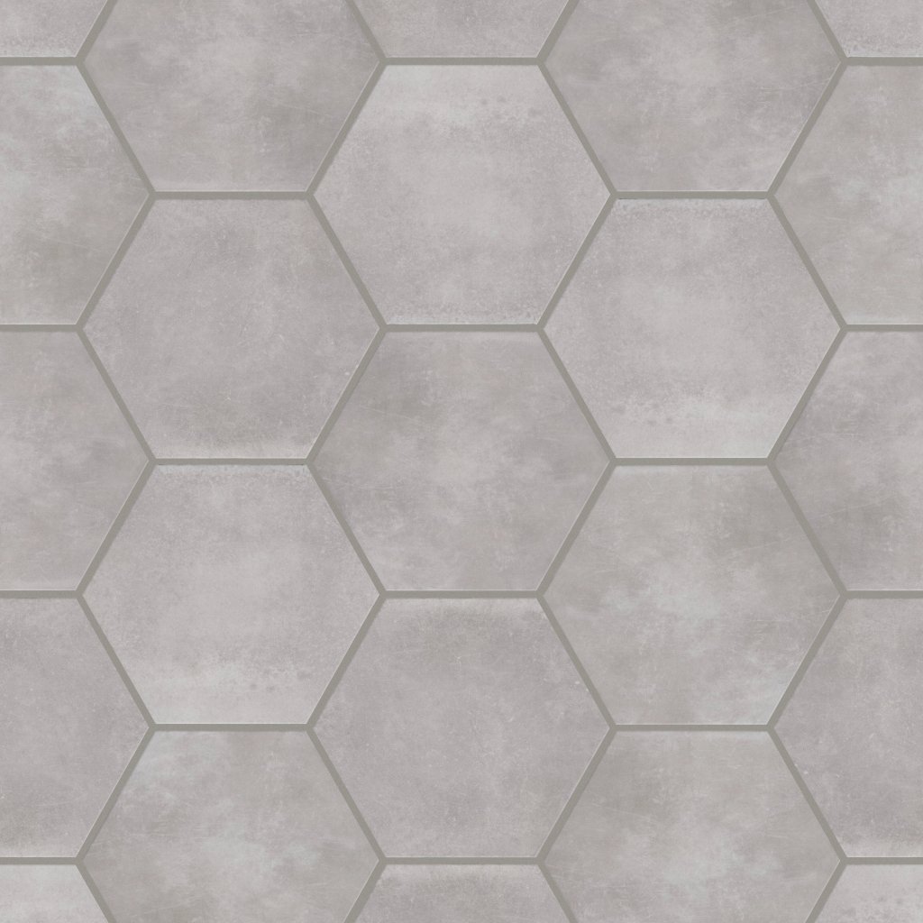 Shaw Floors Halftone Esagona Gloss - Grey Vetiver