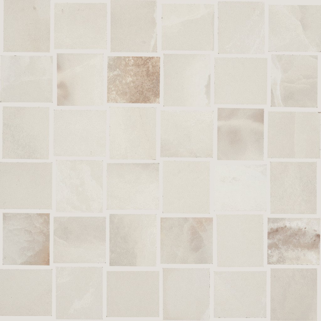 Shaw Floors Gemstone Basketweave Mosaic Matte - Ivory