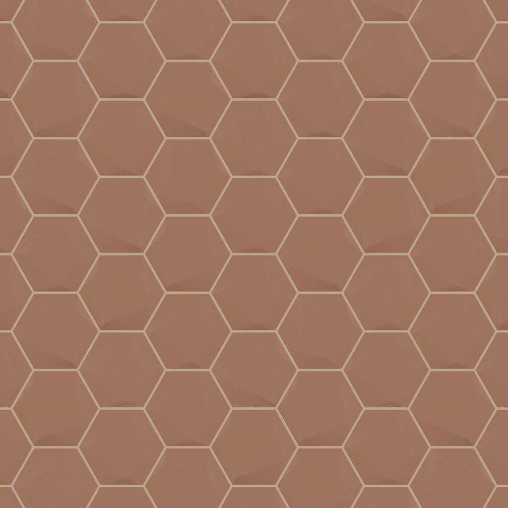 Shaw Floors TETRA 3D HEX - Terracotta