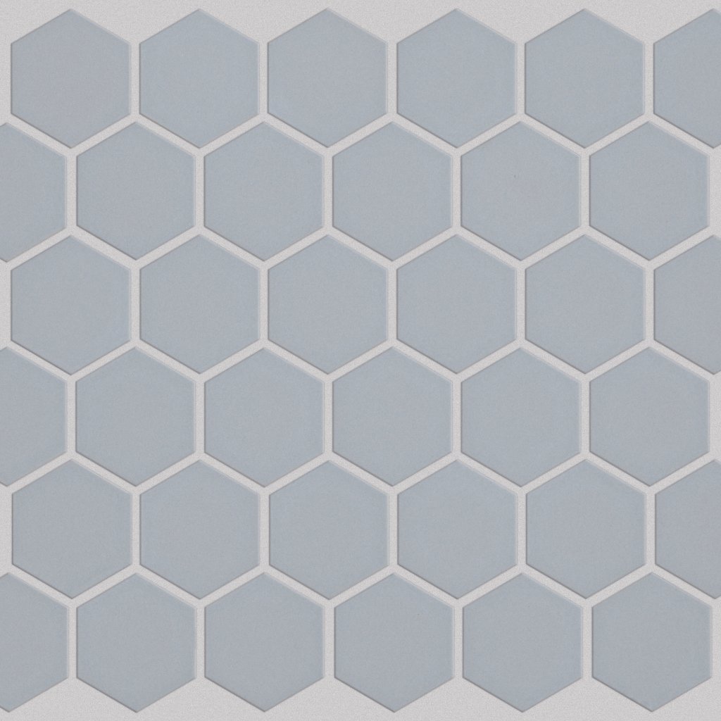 Shaw Floors GRANDEUR 2" HEX MATTE MOSAIC - Glacier