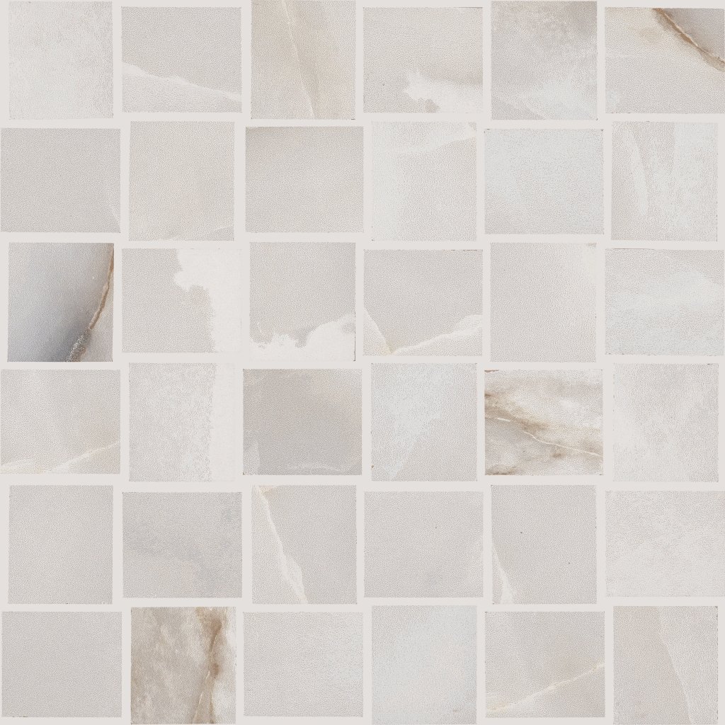 Shaw Floors Gemstone Basketweave Mosaic Matte - White