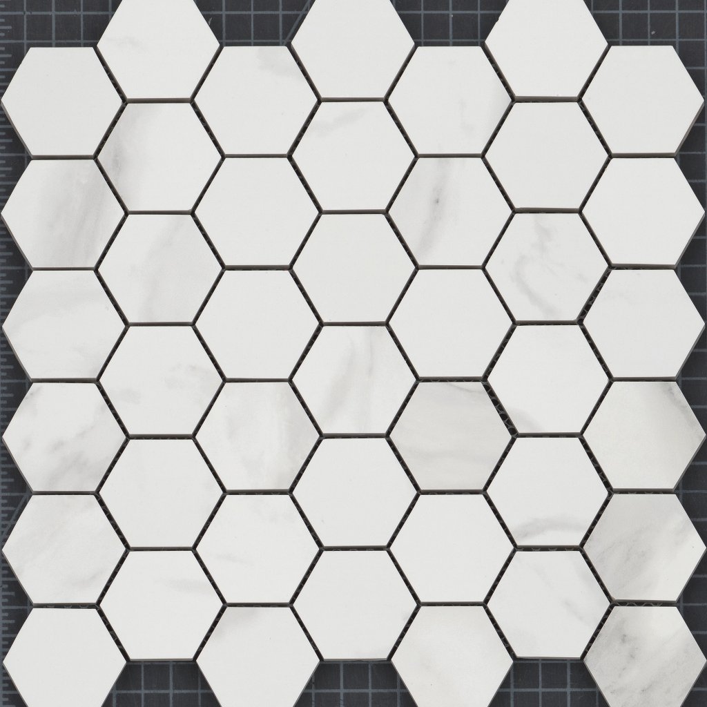 Shaw Floors Prime Aura Hex Mosaic Polished - Statuario Brina