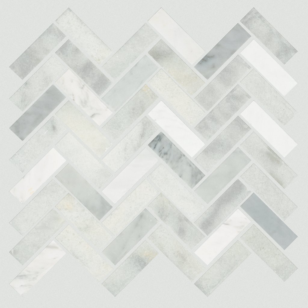 Shaw Floors NOBLE PURSUIT 1X3 HB - White Mix