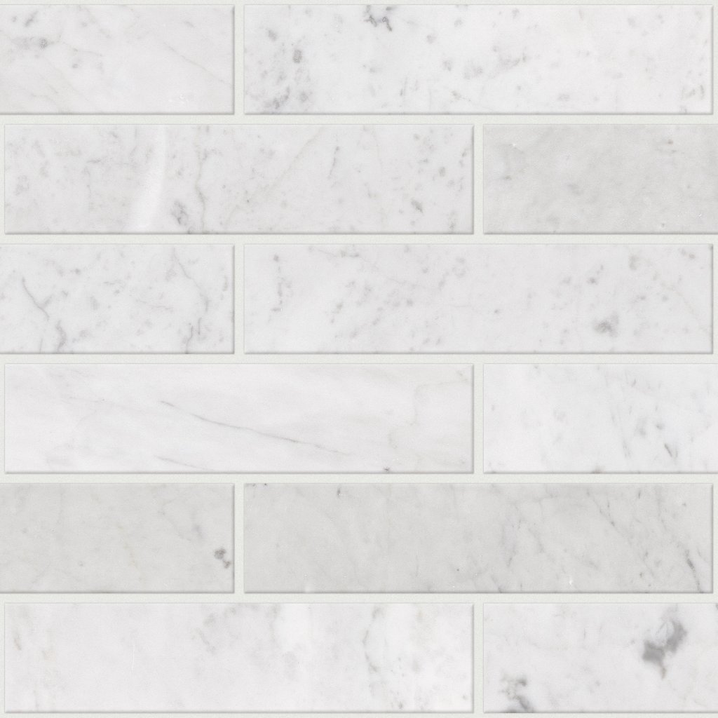 Shaw Floors CHATEAU 2X8 BRICK - Bianco Carrara