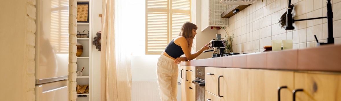Floors USA tile flooring showcased in warm modern kitchen