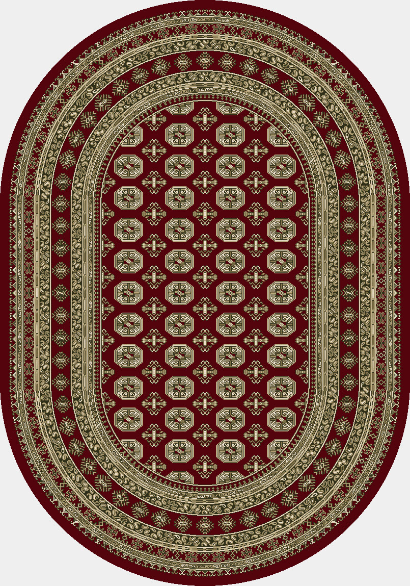 Dynamic Rugs Ancient Garden 57102 - Red/Beige