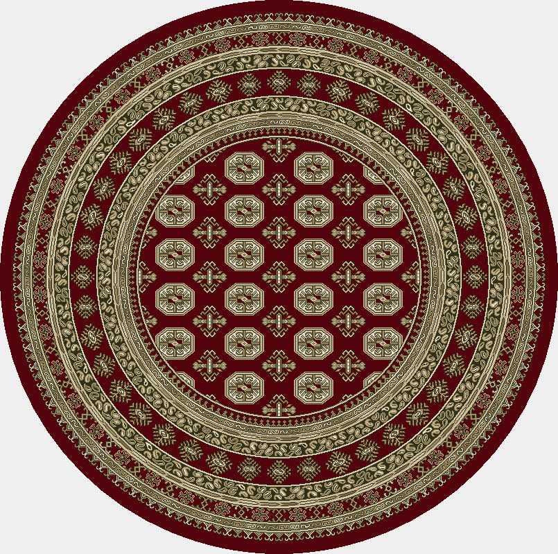 Dynamic Rugs Ancient Garden 57102 - Red/Beige