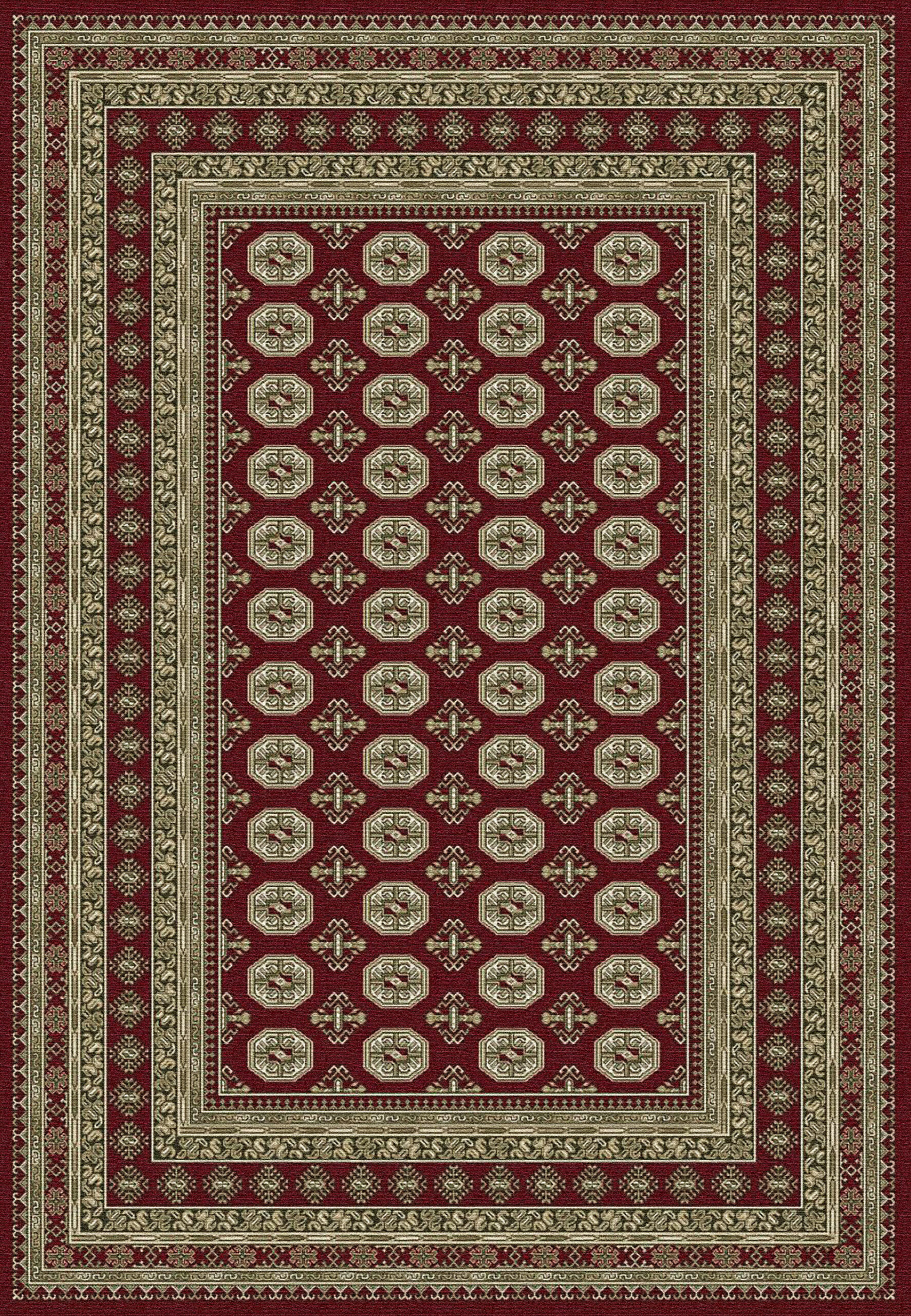 Dynamic Rugs Ancient Garden 57102 - Red/Beige