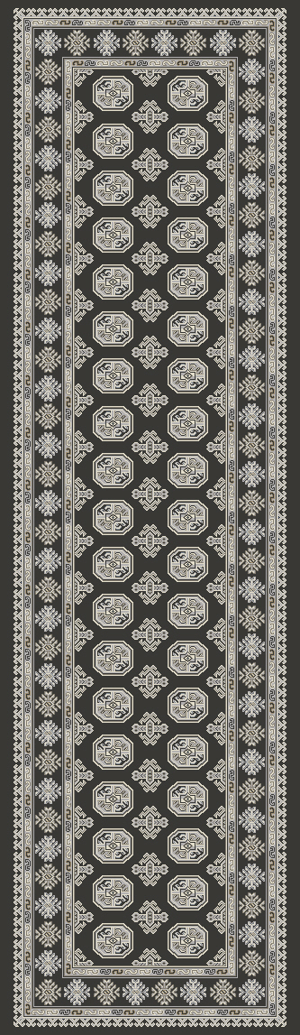 Dynamic Rugs Ancient Garden 57102 - Charcoal/Silver