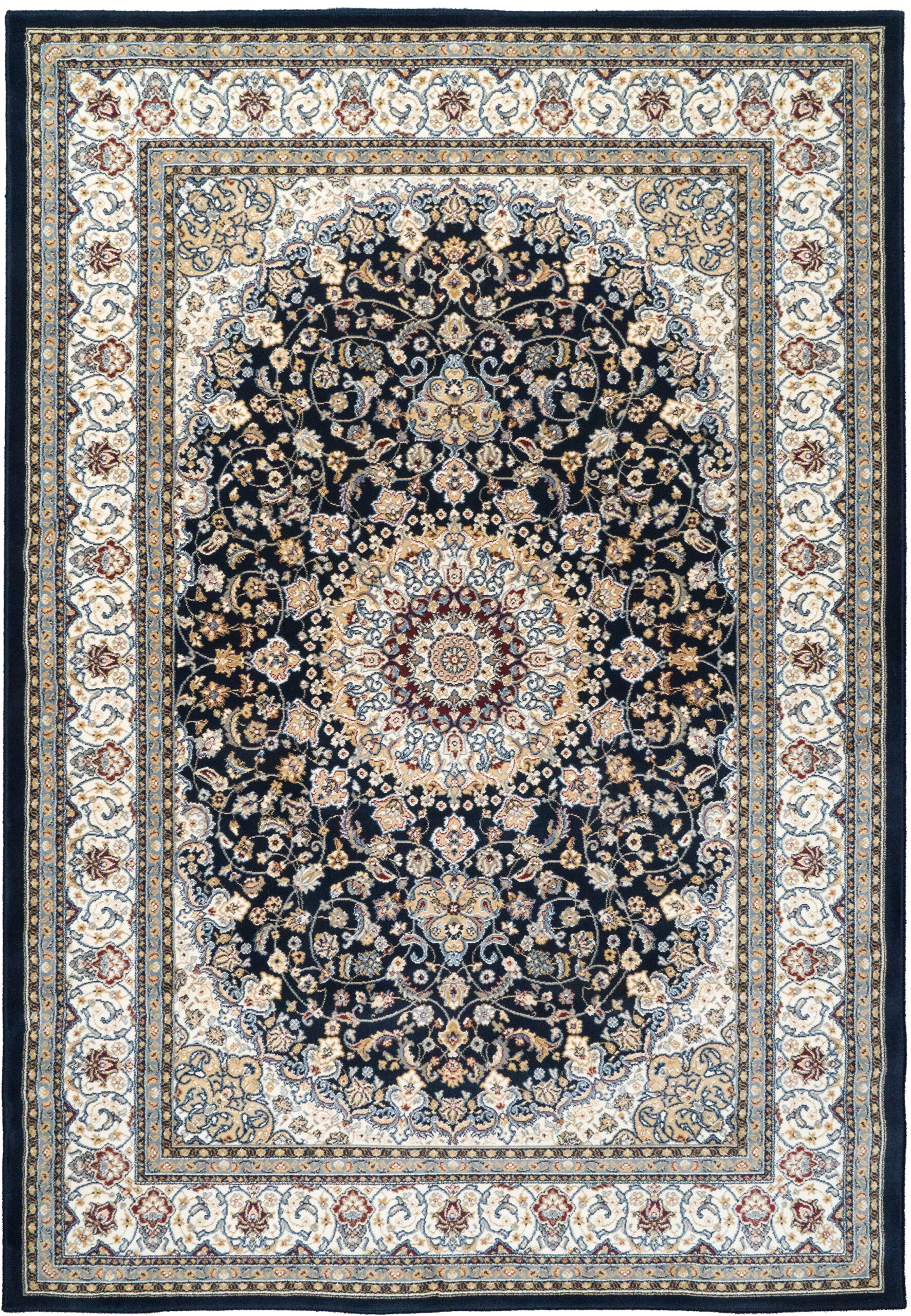 Dynamic Rugs Ancient Garden 57119 - Blue/Ivory