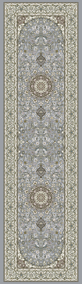 Dynamic Rugs Ancient Garden 57119 - Steel Blue/Cream