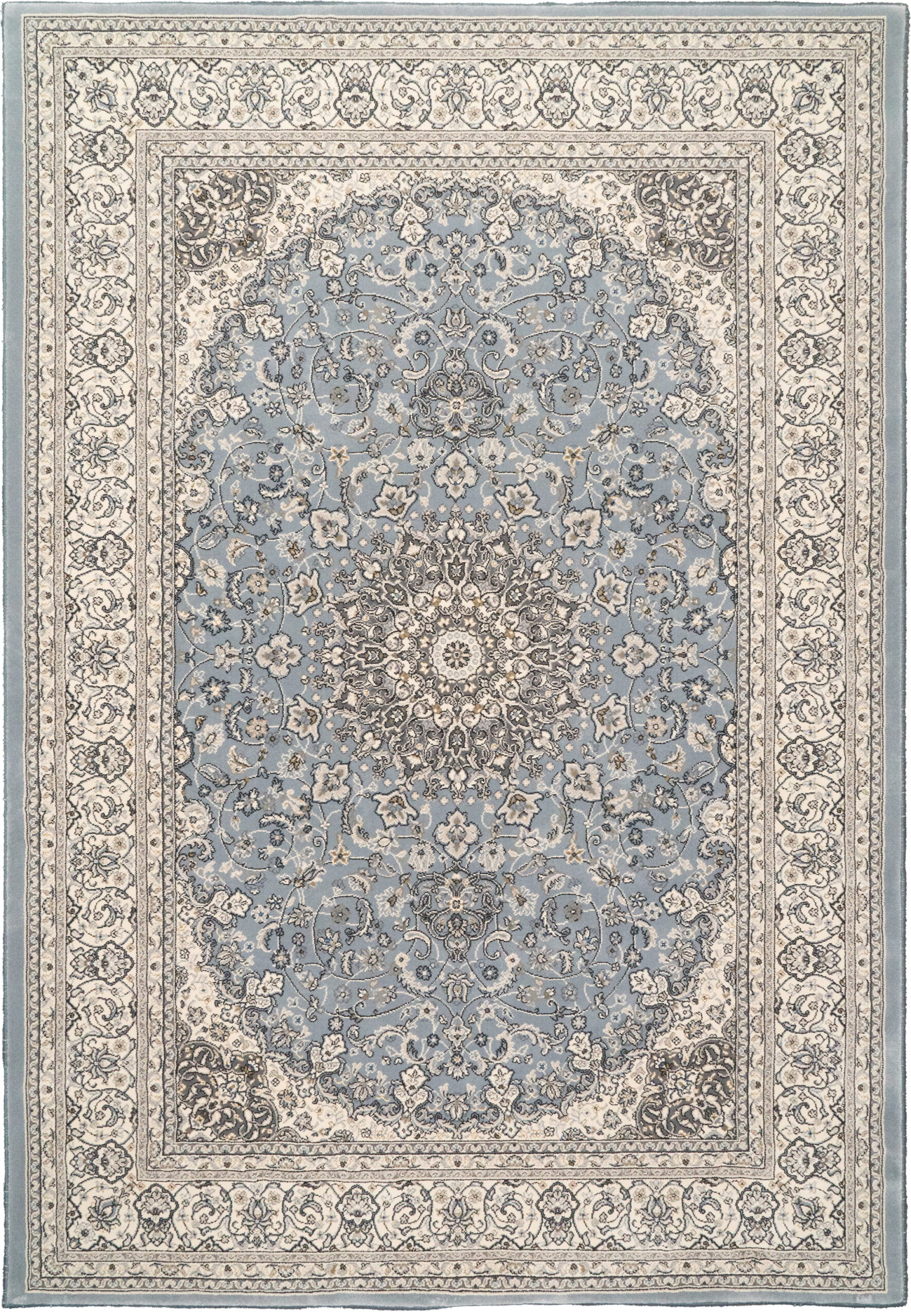 Dynamic Rugs Ancient Garden 57119 - Steel Blue/Cream