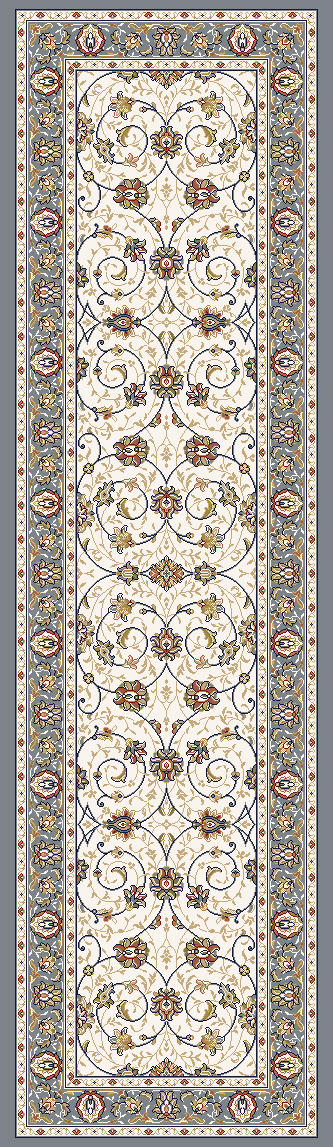 Dynamic Rugs Ancient Garden 57120 - Ivory/Light Blue