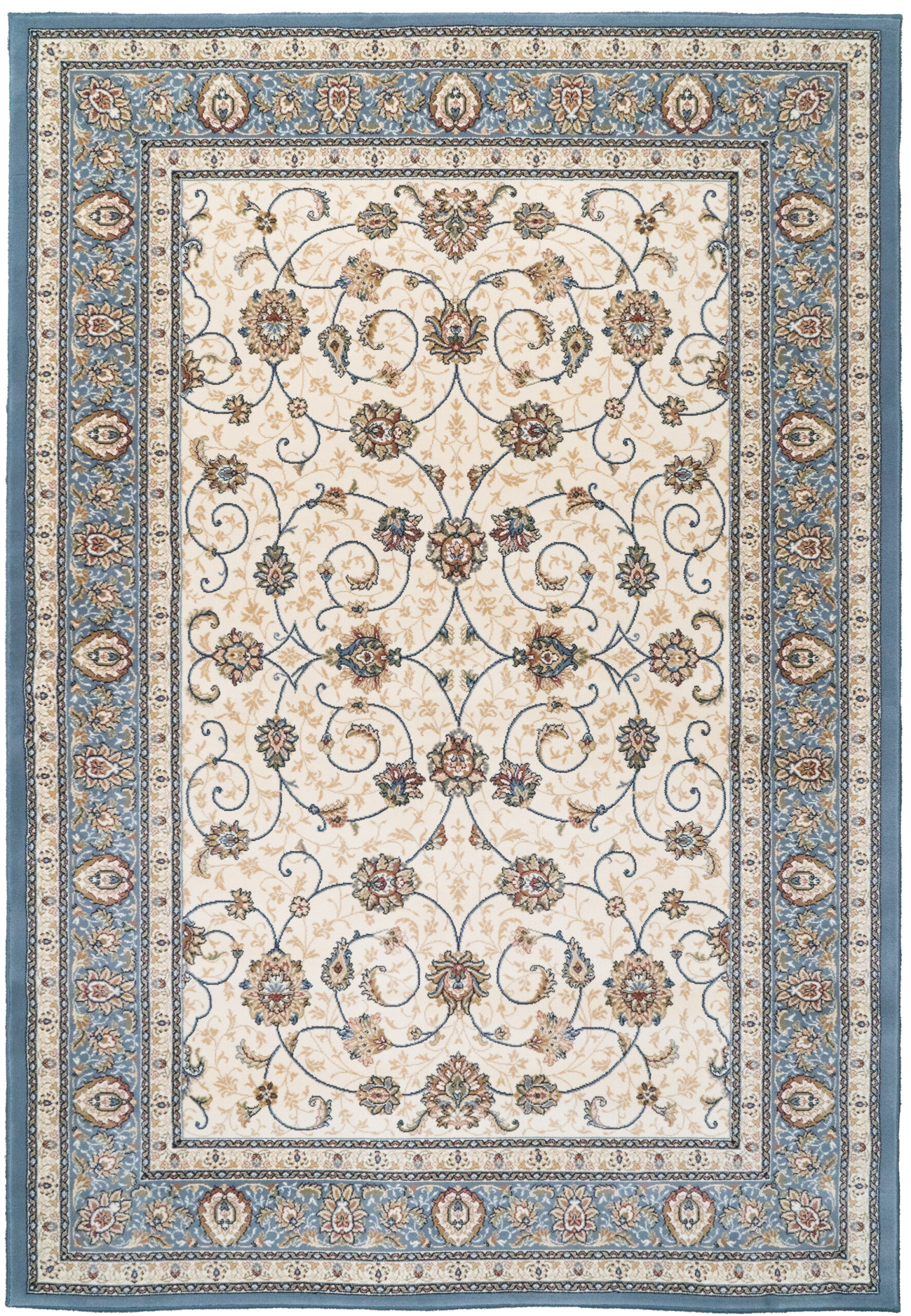 Dynamic Rugs Ancient Garden 57120 - Ivory/Light Blue