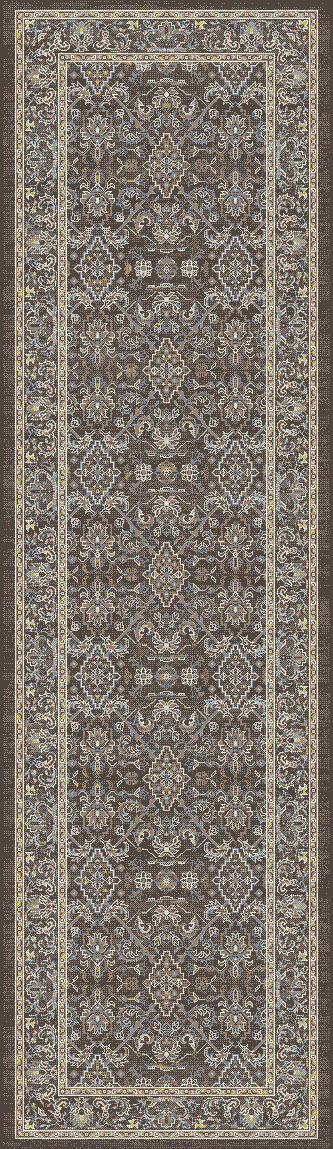 Dynamic Rugs Ancient Garden 57276 - Dark Brown/Beige/Blue