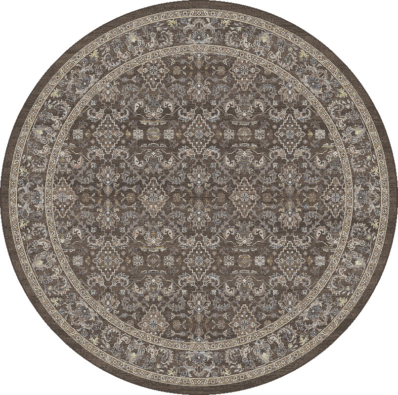 Dynamic Rugs Ancient Garden 57276 - Dark Brown/Beige/Blue