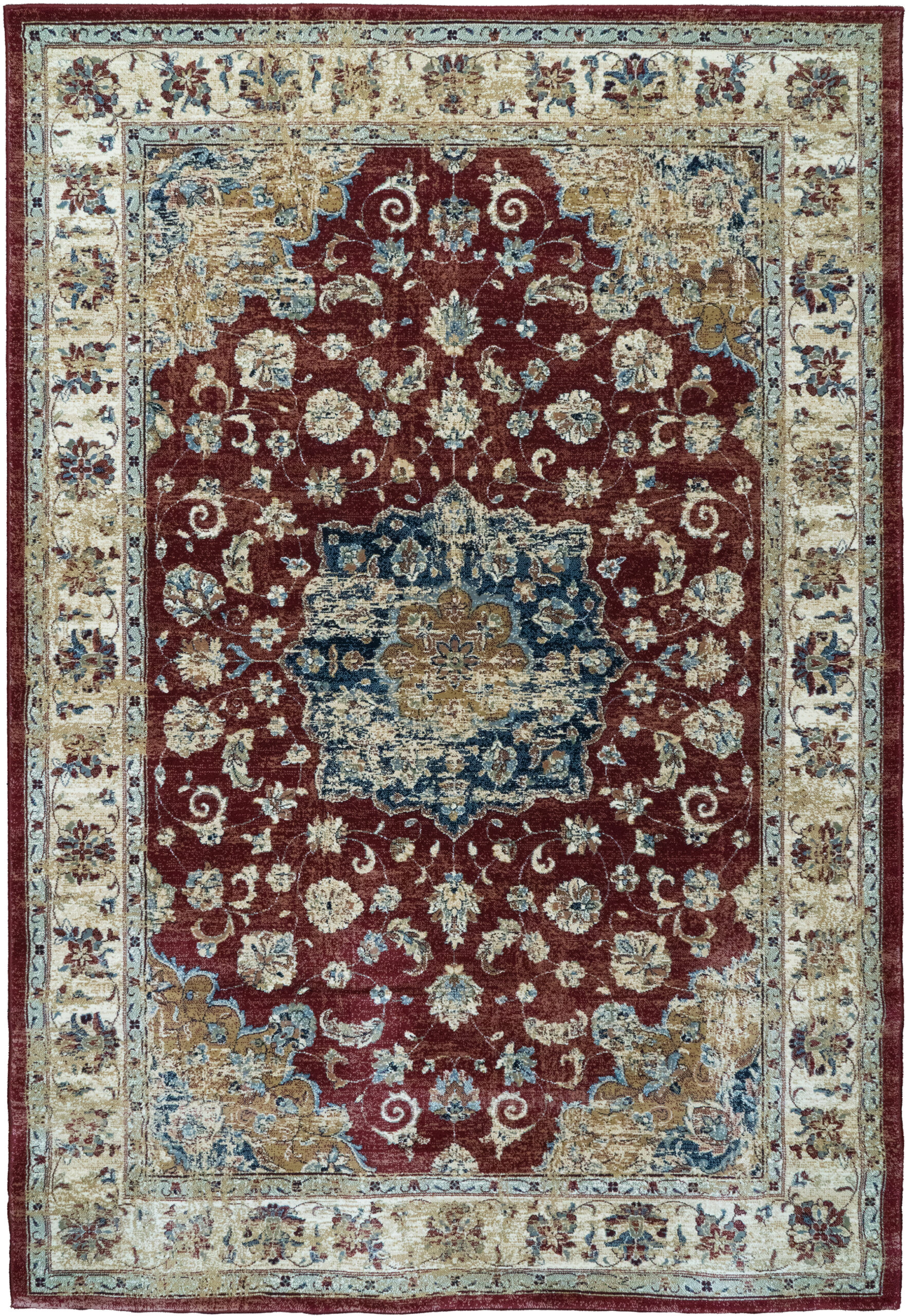 Dynamic Rugs Ancient Garden 57559 - Red/Ivory