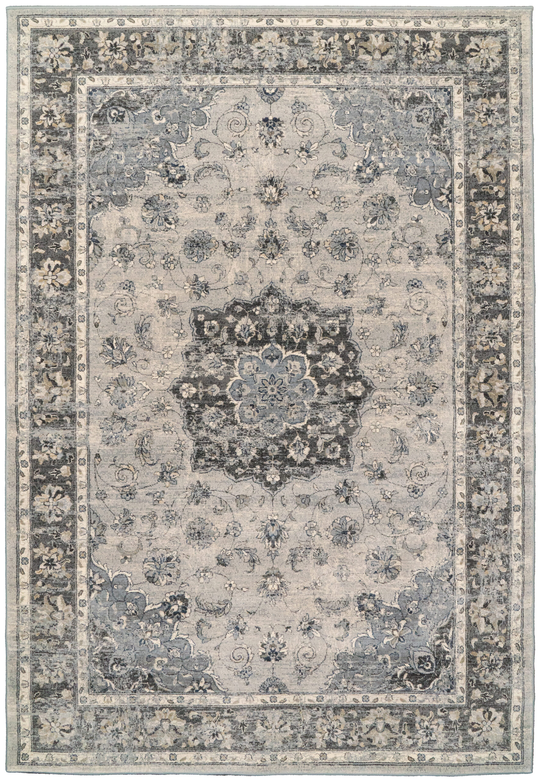 Dynamic Rugs Ancient Garden 57559 - Silver/Gray