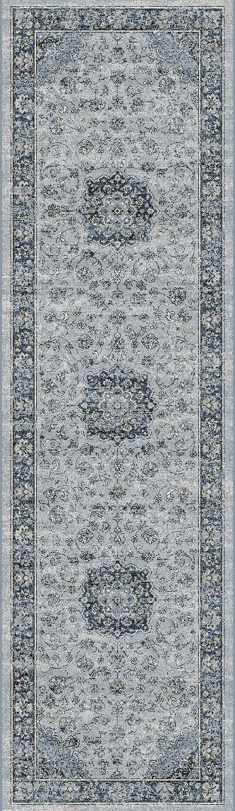 Dynamic Rugs Ancient Garden 57559 - Silver/Blue