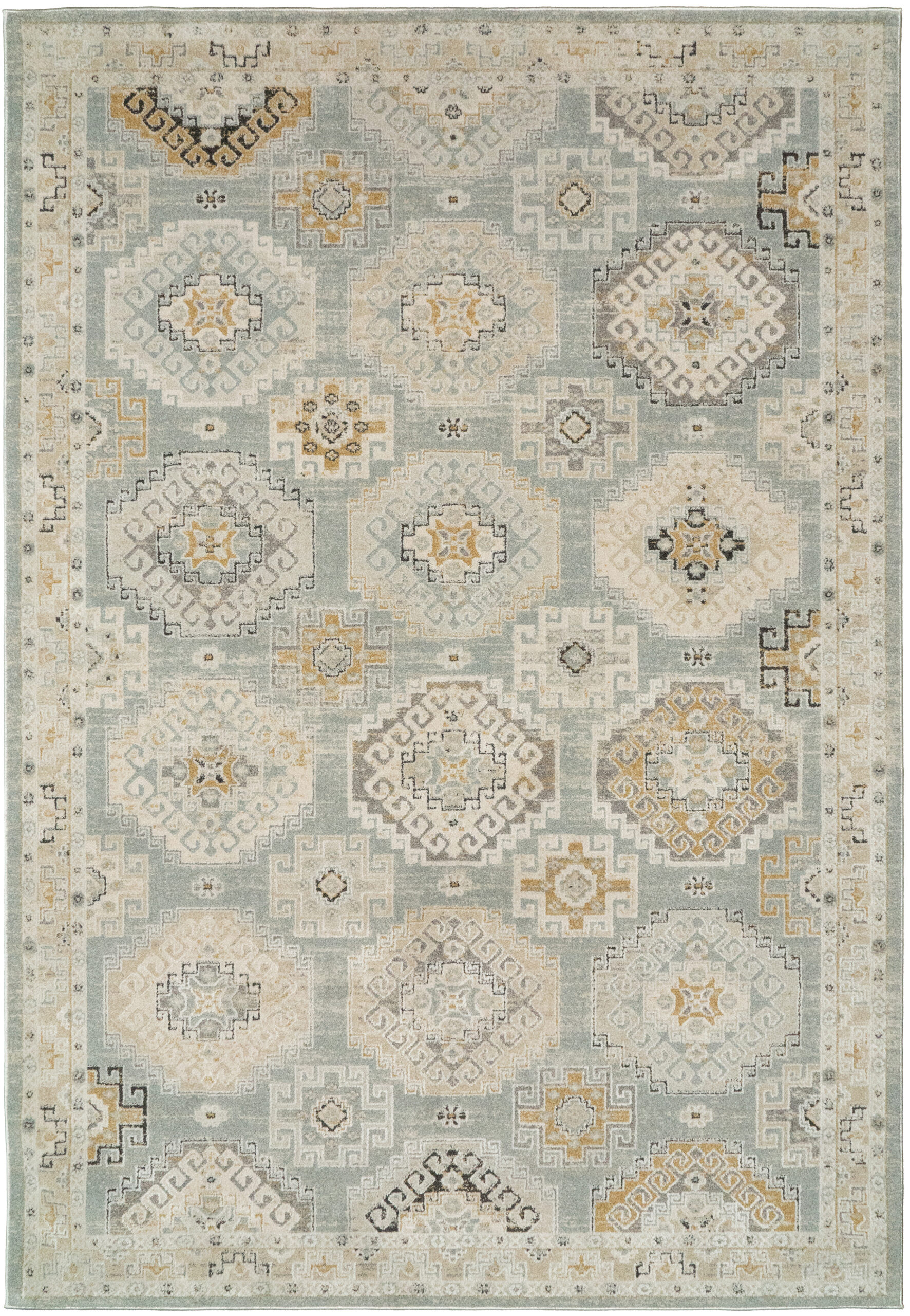Dynamic Rugs Annalise 7607 - Blue/Beige/Cream