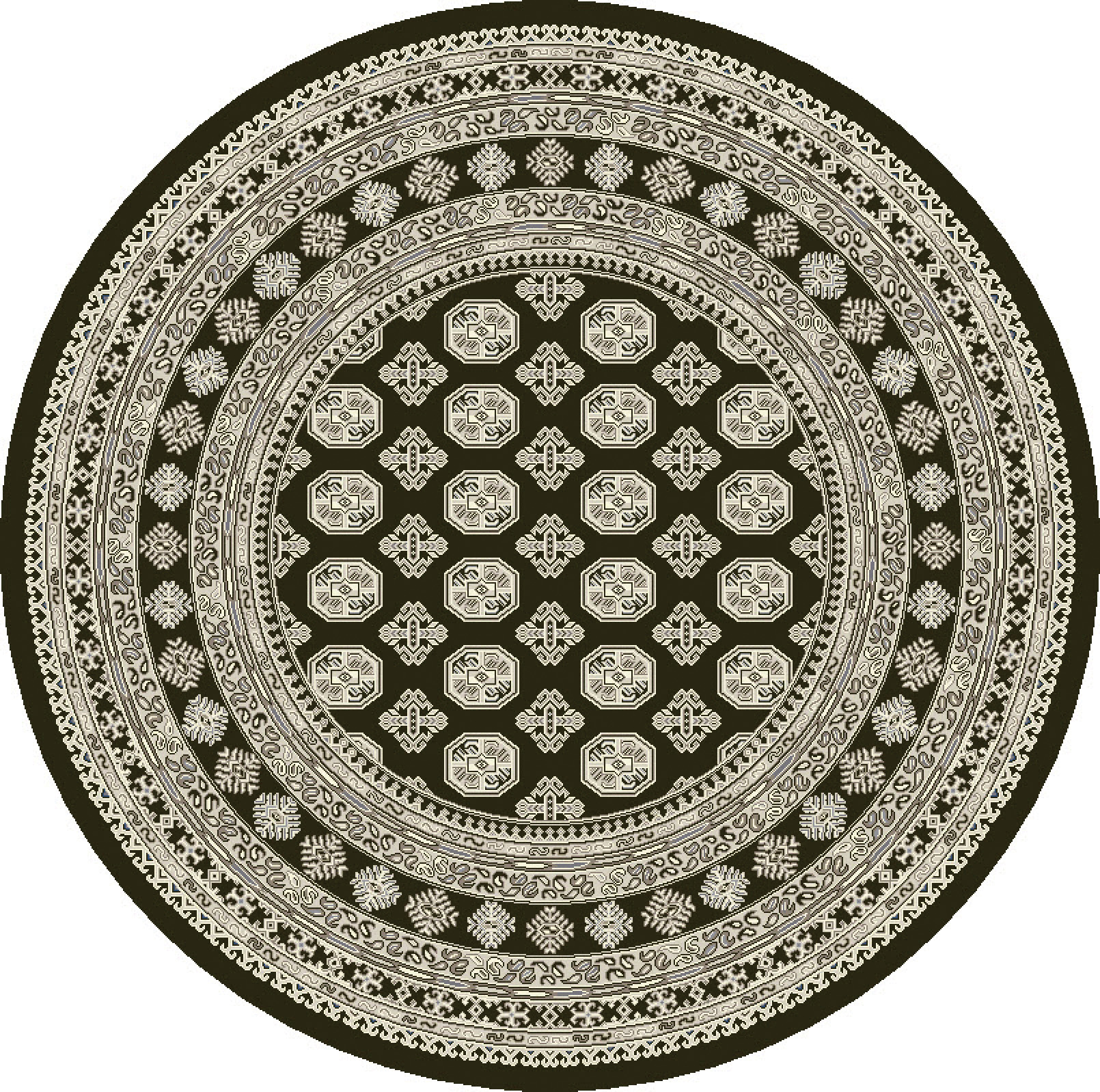 Dynamic Rugs Ancient Garden 57102 - Charcoal/Silver
