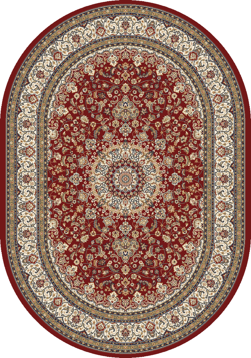 Dynamic Rugs Ancient Garden 57119 - Red/Ivory