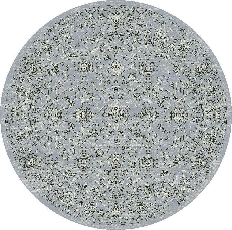 Dynamic Rugs Ancient Garden 57136 - Steel Blue/Cream