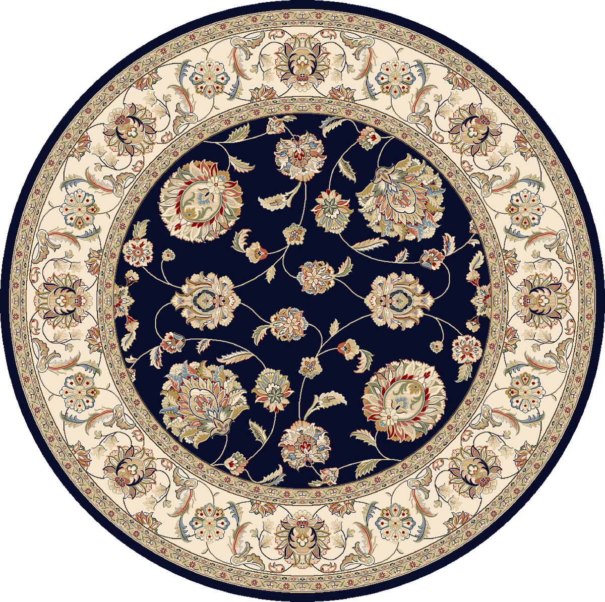 Dynamic Rugs Ancient Garden 57365 - Blue/Ivory