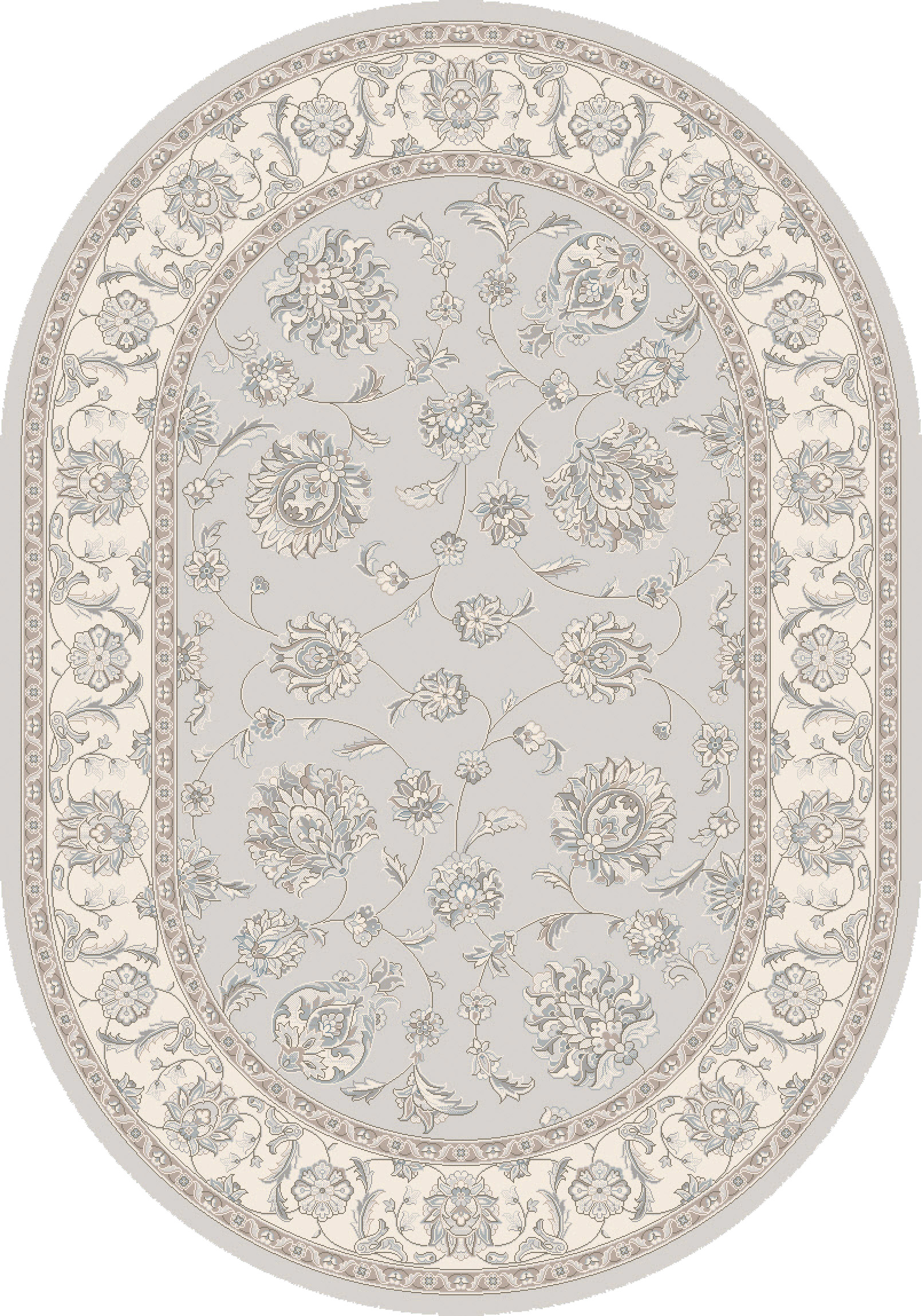 Dynamic Rugs Ancient Garden 57365 - Soft Gray/Cream
