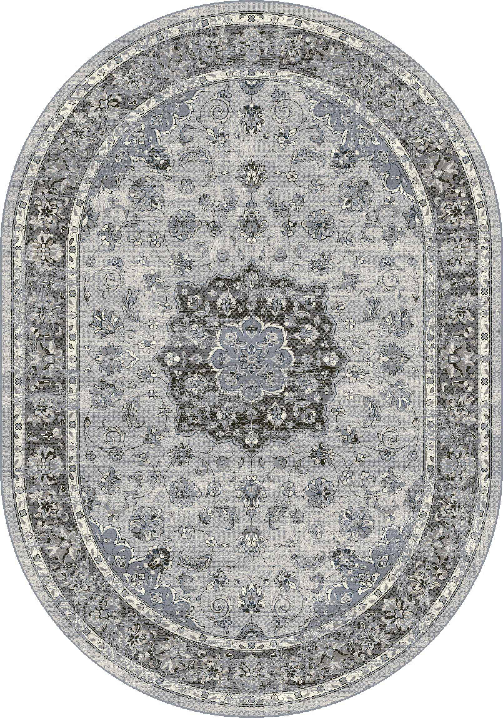 Dynamic Rugs Ancient Garden 57559 - Silver/Gray