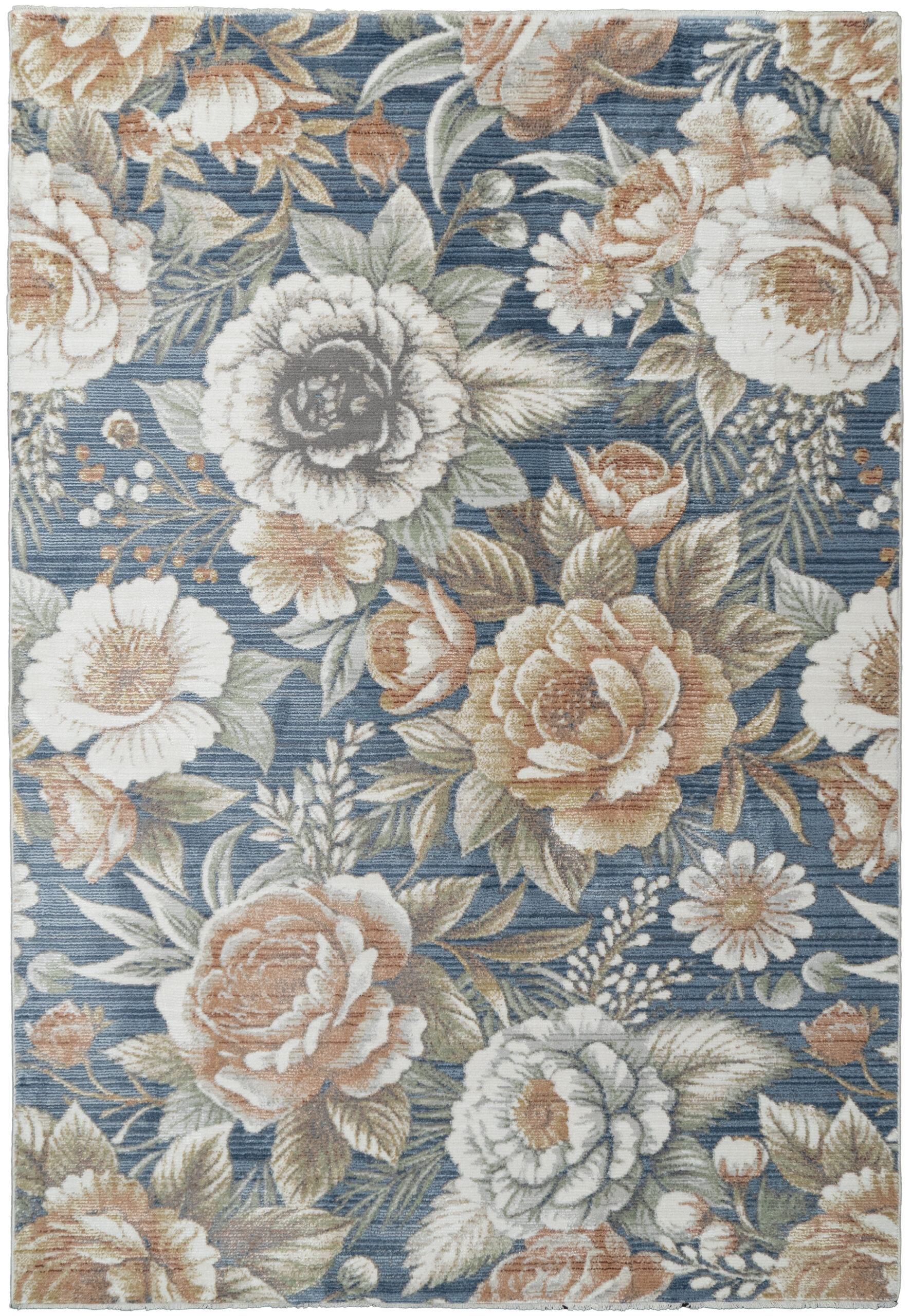 Dynamic Rugs Botanica 13361 - Navy/Beige/Coral