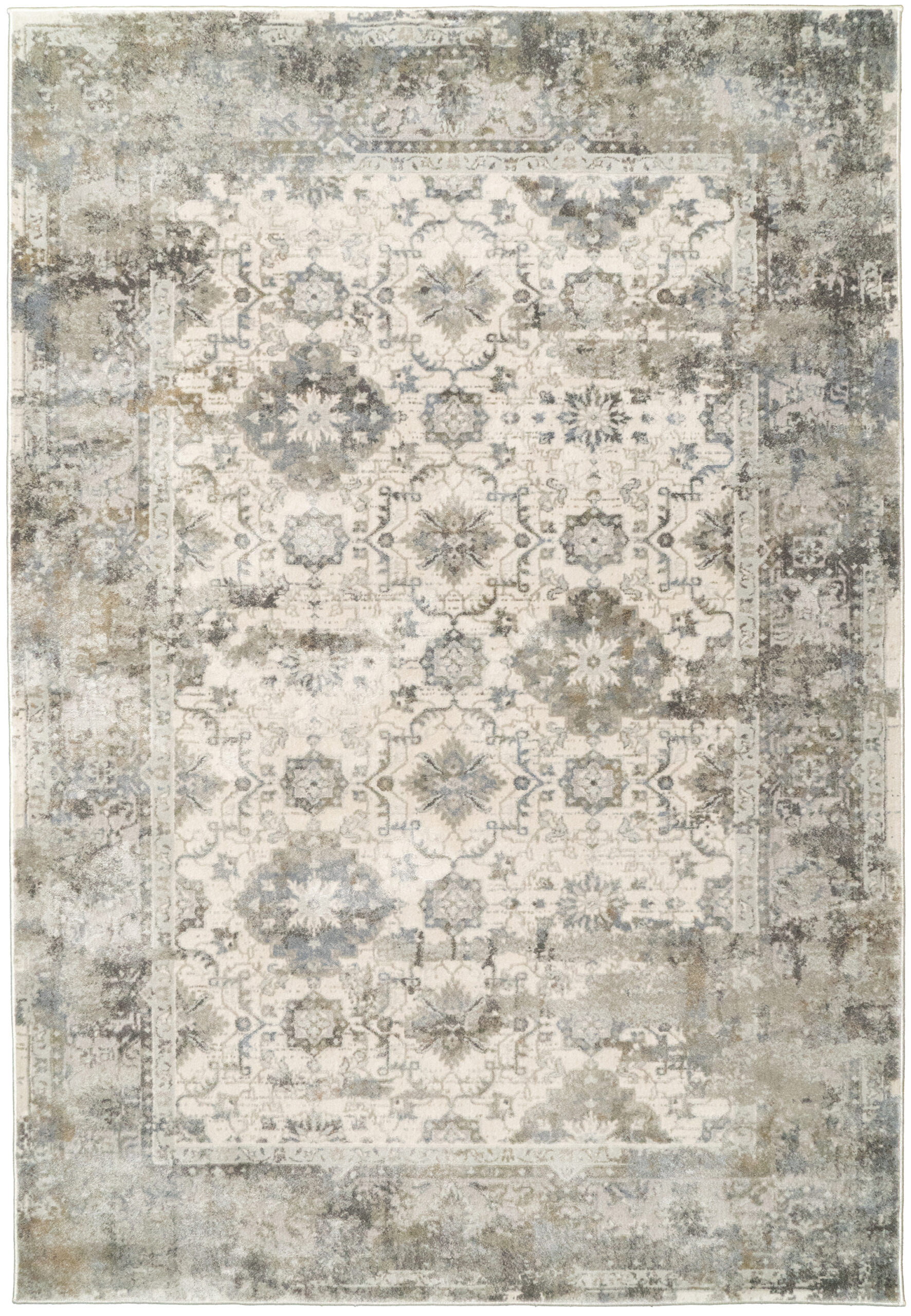 Dynamic Rugs Castilla 3534 - Cream/Silver