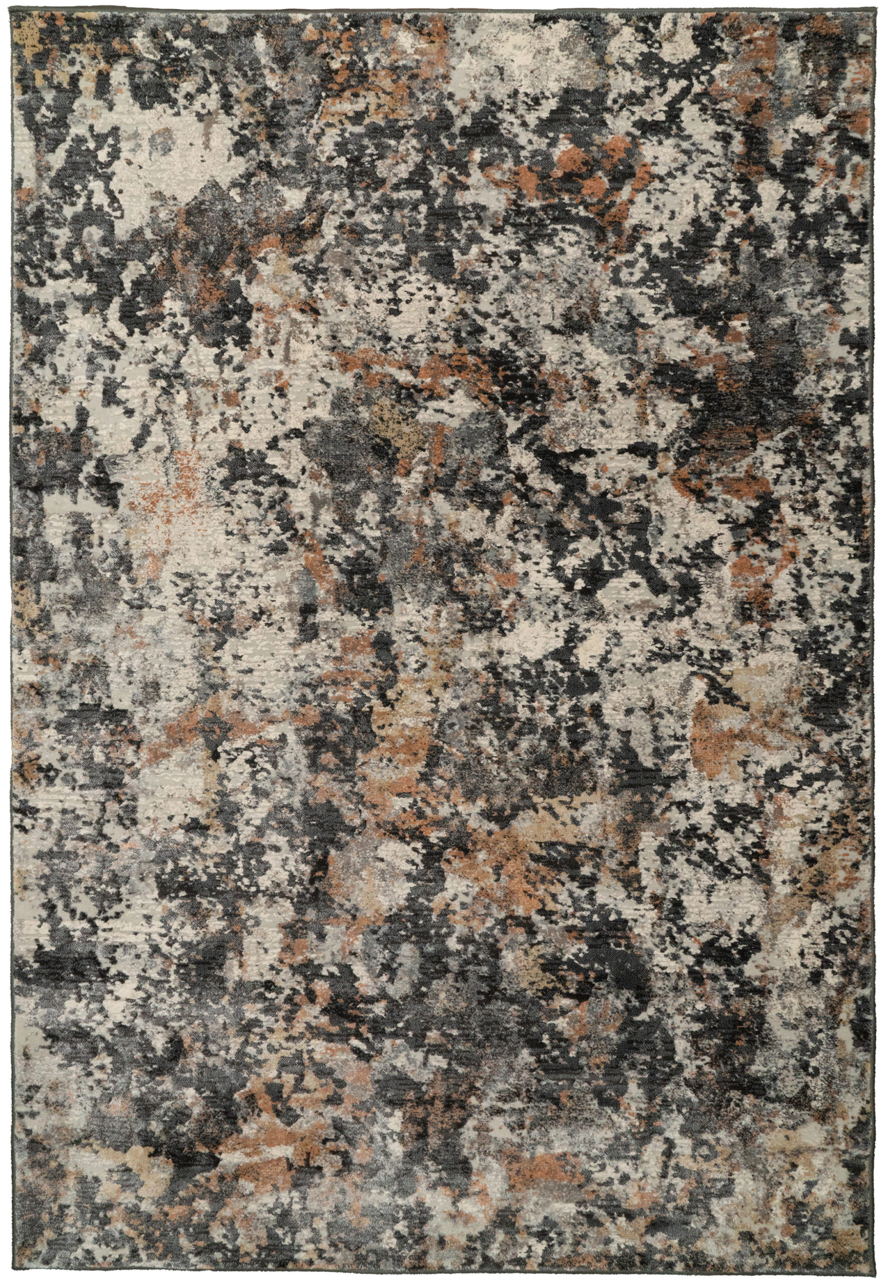 Dynamic Rugs Couture 52023 - Charcoal/Copper