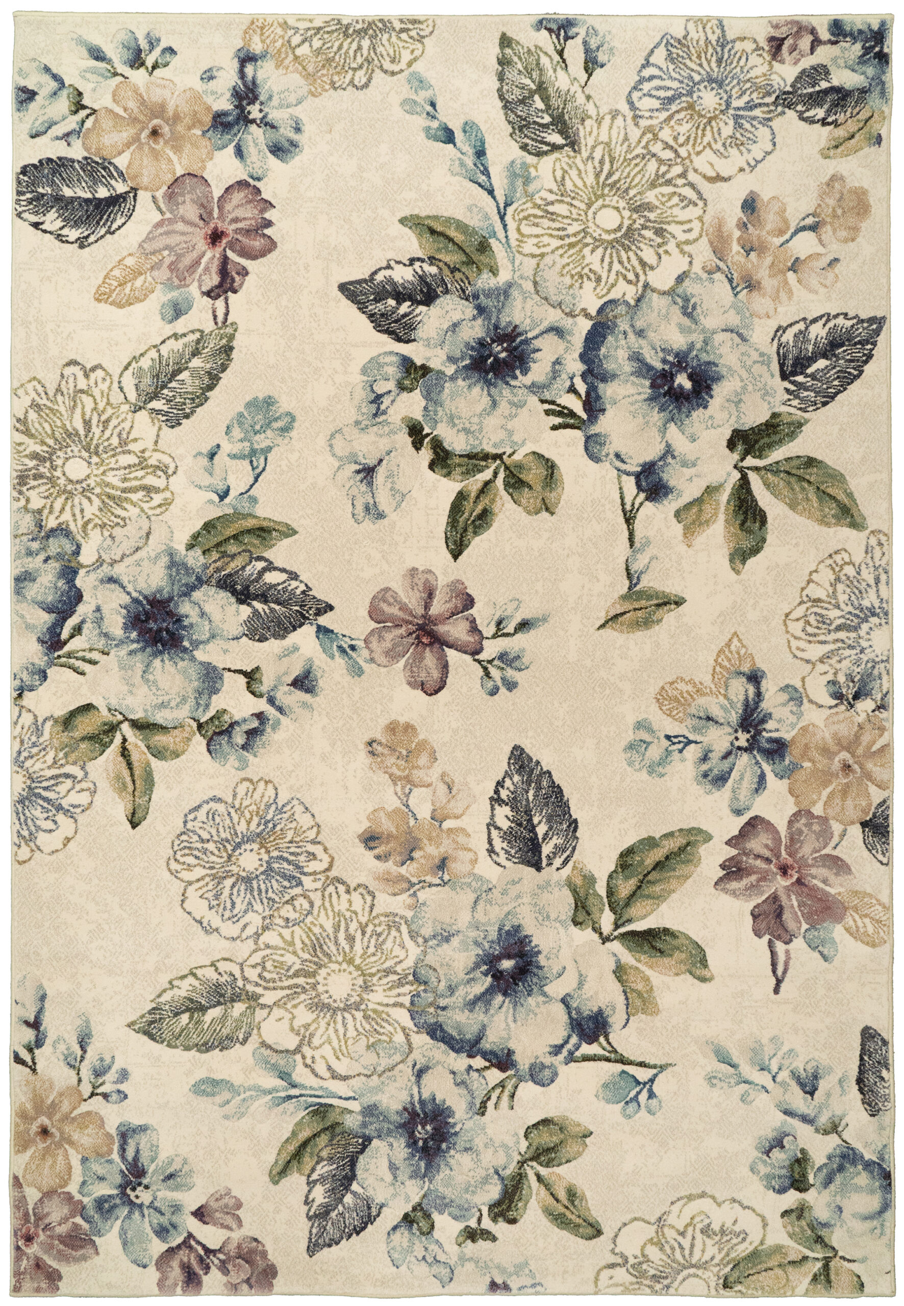 Dynamic Rugs Eclipse 63322 - Cream/Blue
