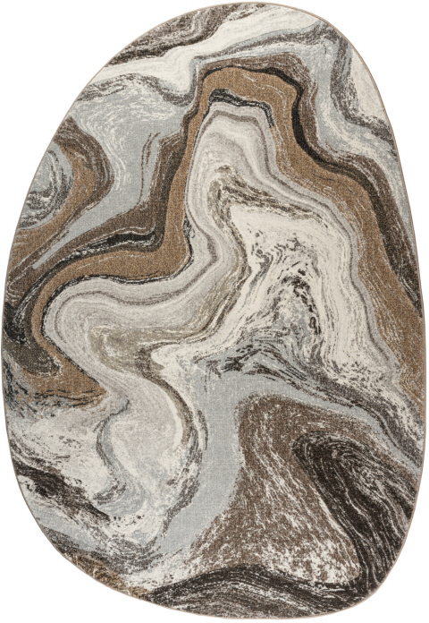 Dynamic Rugs Eclipse 63436 - Cream/Mocha